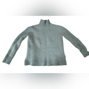 Jenni Kayne Soft Blue mock neck Sweater